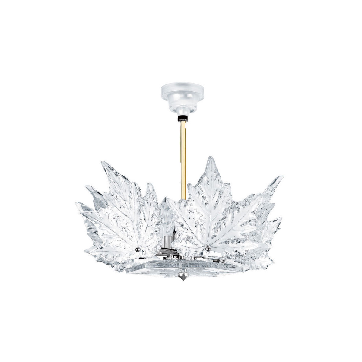 Lalique Champs Elysees 1 Tier Crystal Chandelier Clear, Gilded